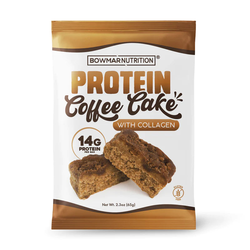 Bowmar Nutrition Protein Coffee Cake (Box of 8 bars) Protein Snacks Bowmar Nutrition