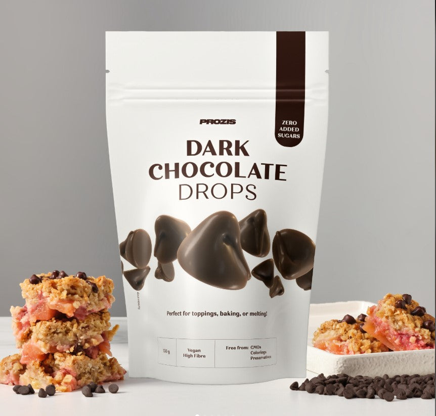 Prozis Chocolate Drops Vegan Sugar Free Dark Choc Chips (150g)