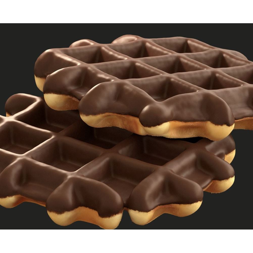 Prozis High Protein Chocolate Waffles (1 box of 6 waffles) 