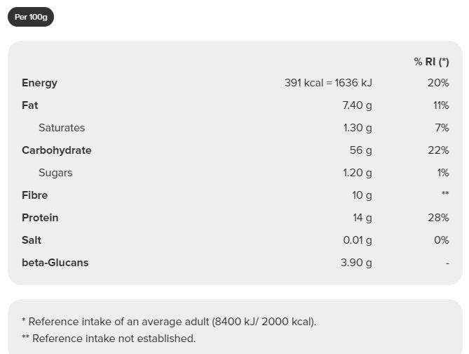 Prozis Instant Oats Powder (1000g) 
