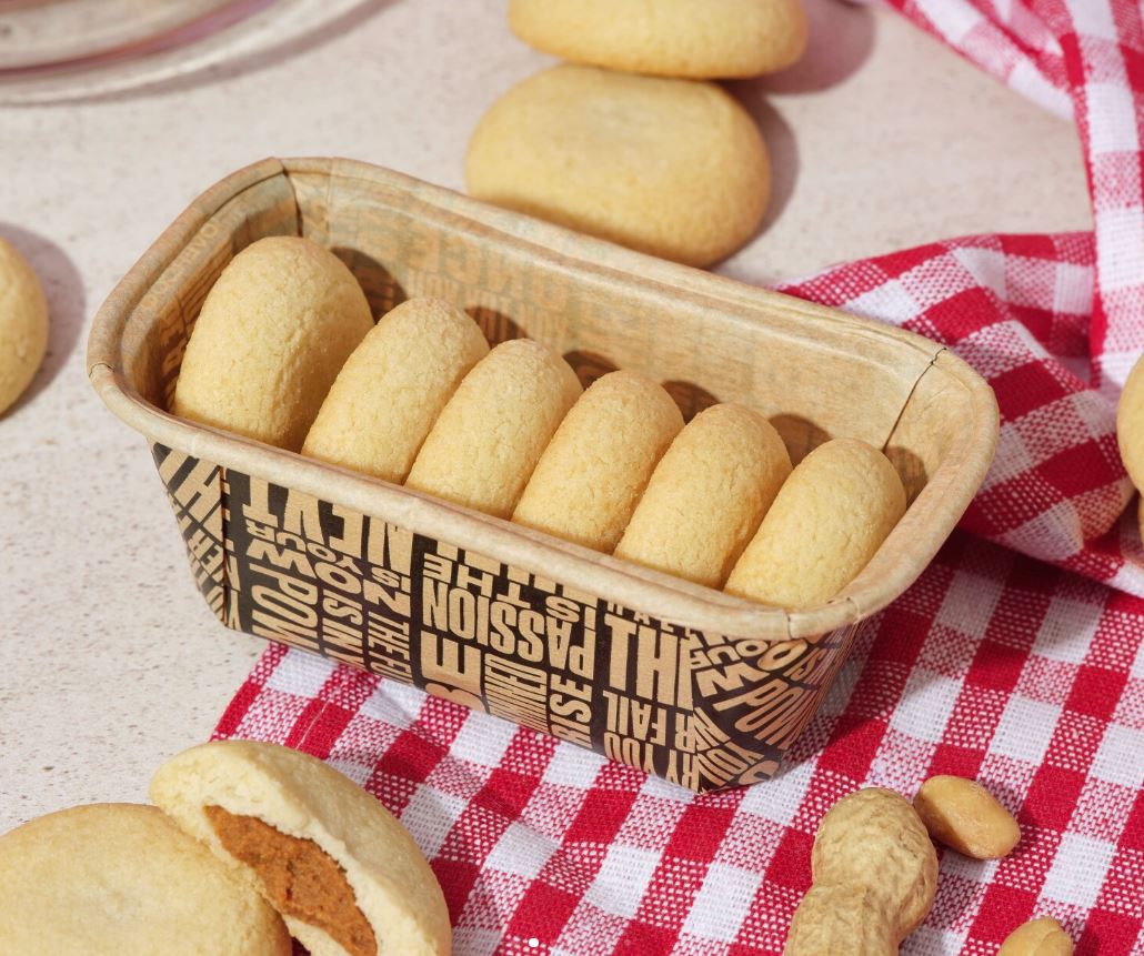 Prozis Low Sugars Peanut Butter-filled Cookies (1 pack of 6 cookies) 