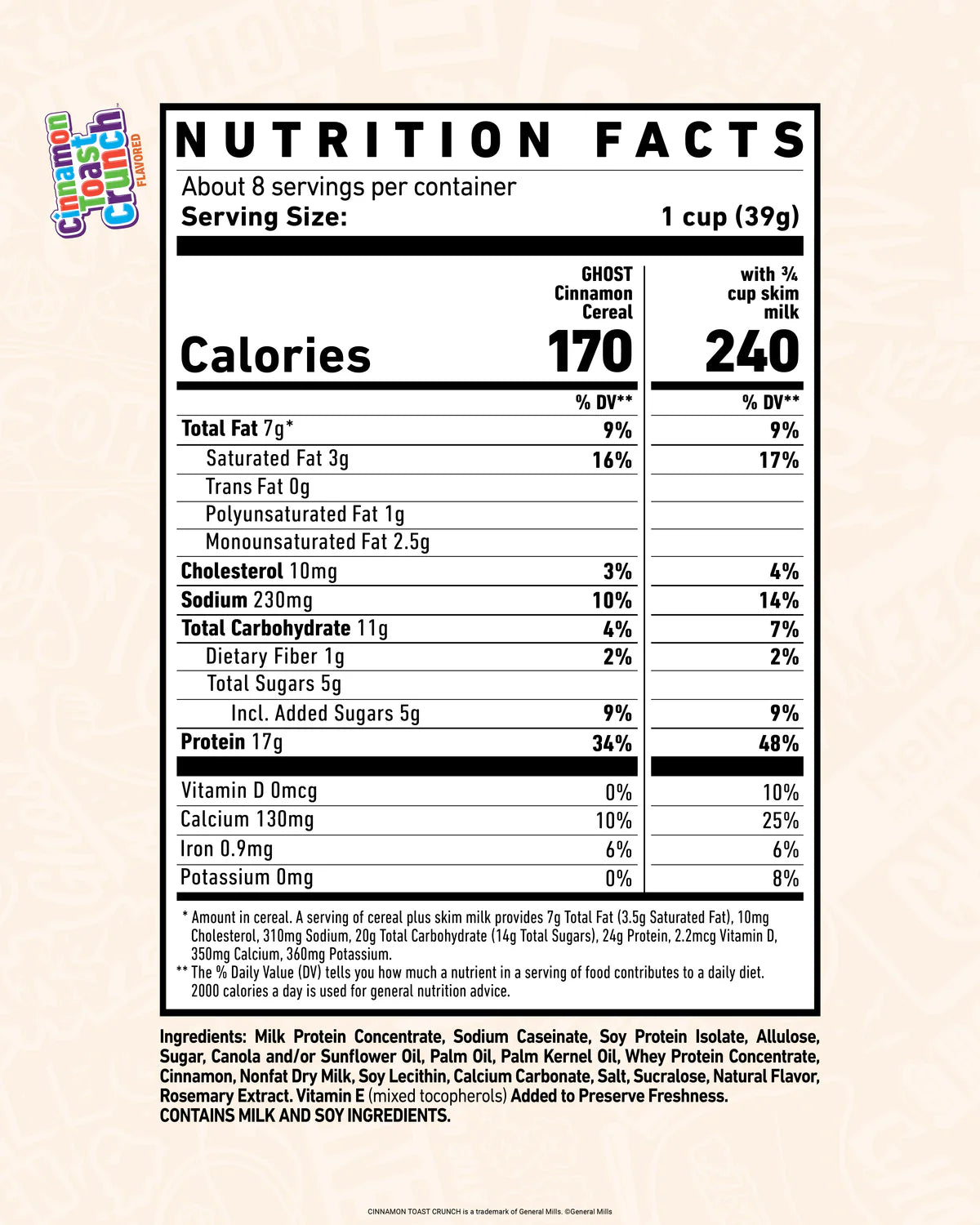 Ghost High Protein Cereal (1 box)