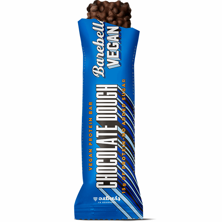 Barebells VEGAN Protein Bar (1 bar) Protein Snacks Chocolate Dough VEGAN BEST BY FEB/2023 Barebells