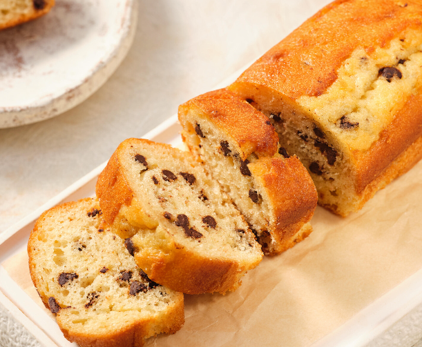 Prozis Low Sugar Classic Cake with Dark Chocolate Chips (1 CAKE - 8 slices)