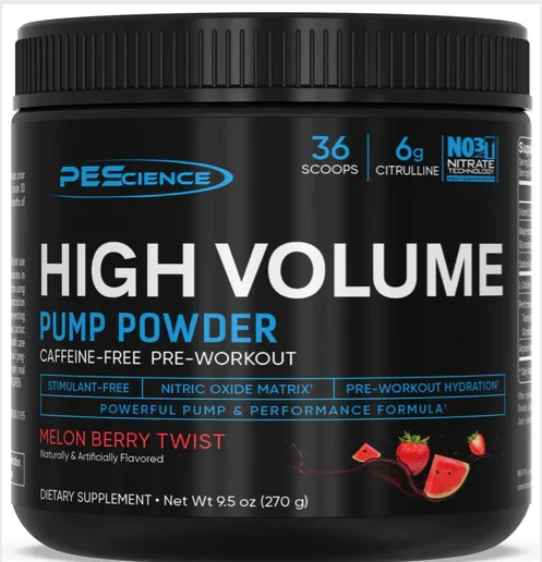 PEScience High Volume Stim-Free Pre-Workout (36 servings)