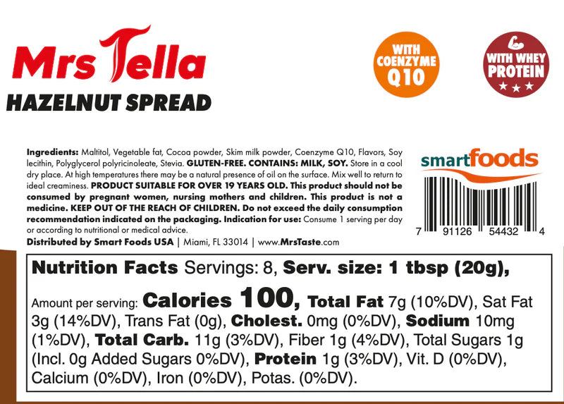 Mrs Taste Zero Sugar Gluten Free Spread (460g)
