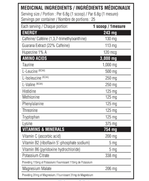 Believe Supplements Aminos + Energy 6