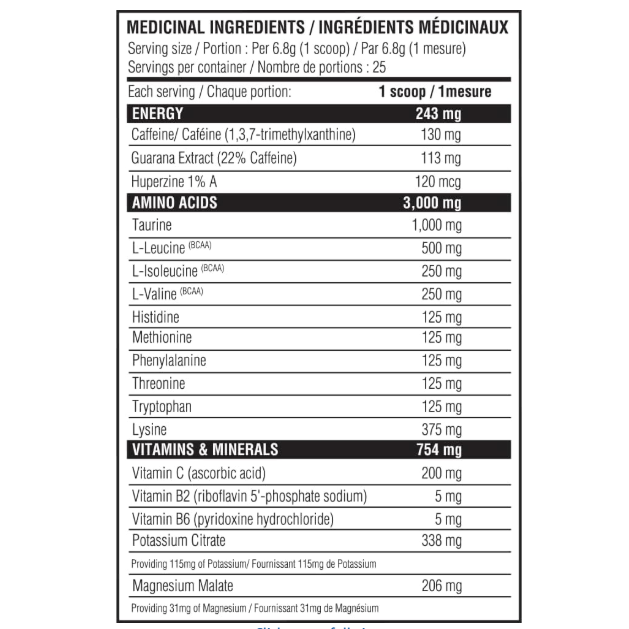 Believe Supplements Aminos + Energy 6 alternate angle