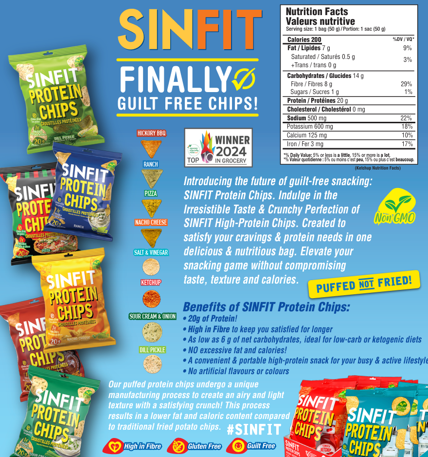 Sinfit Nutrition Protein Chips (1 BOX of 7)