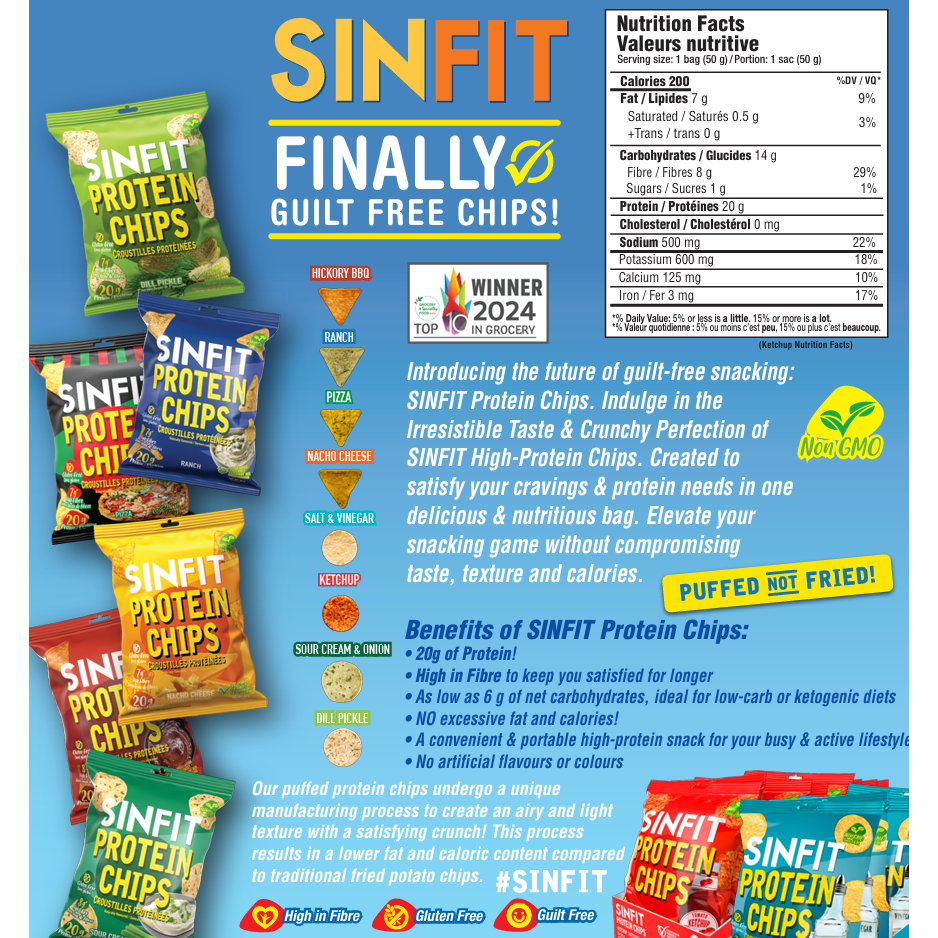 Sinfit Nutrition Protein Chips (1 BOX of 7)