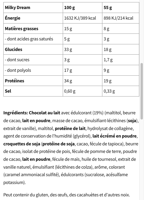 Wispy Low Sugar Protein Bar (1 Bar)