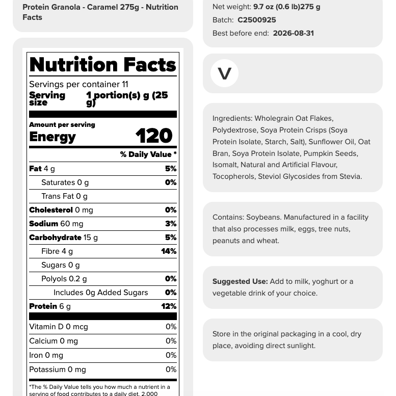 Prozis Protein Granola (275g)