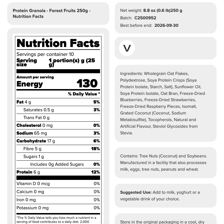 Prozis Protein Granola (275g)