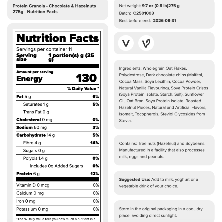 Prozis Protein Granola (275g)