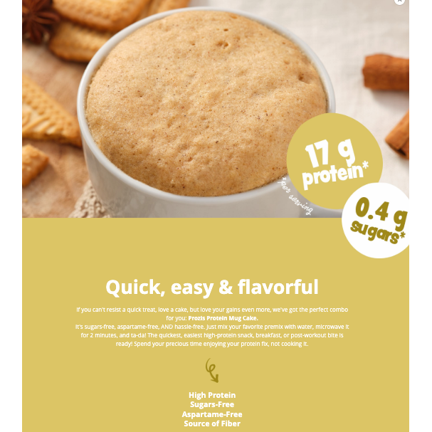 Prozis Protein Mug Cake Mix (400g)