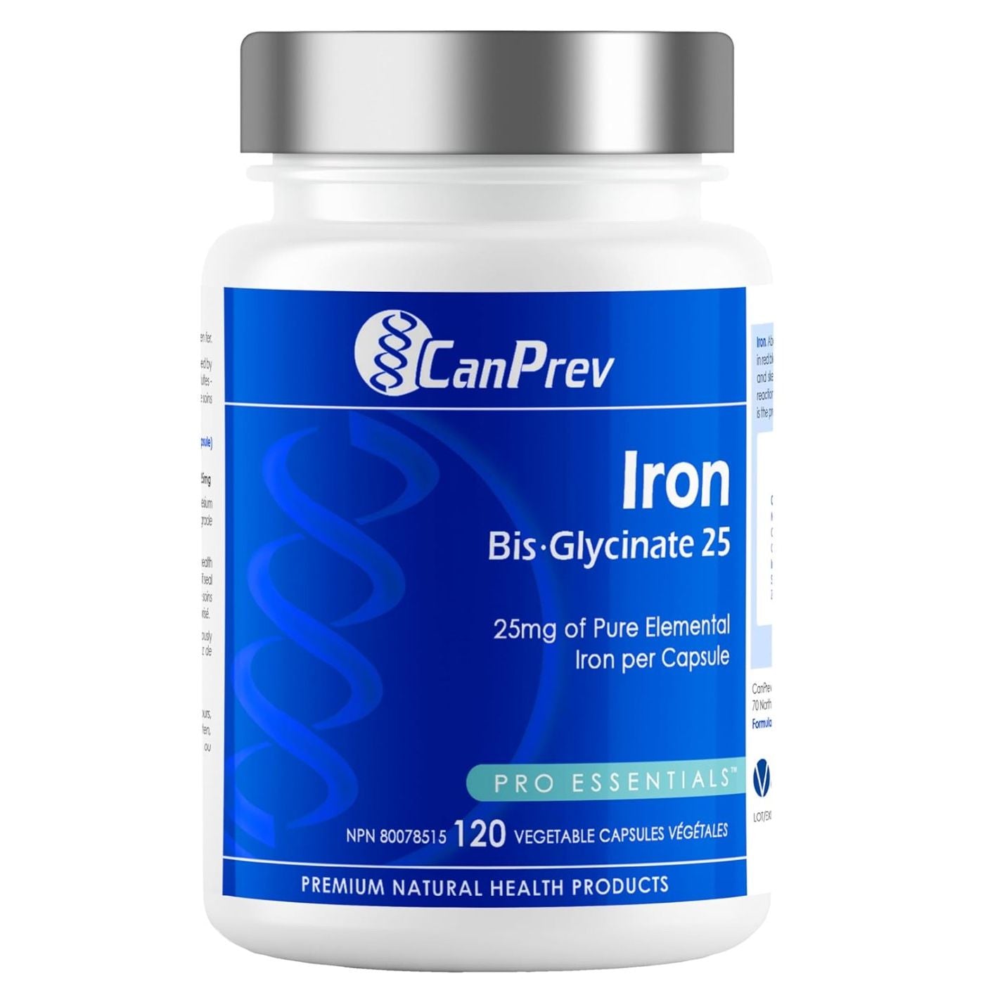 CanPrev Iron Bis-Glycinate 25 (120 V-Caps)