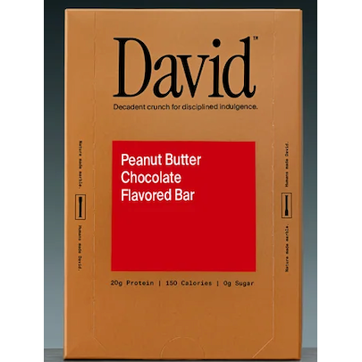 NEW David Protein Bar Bronze (1 BOX of 12)