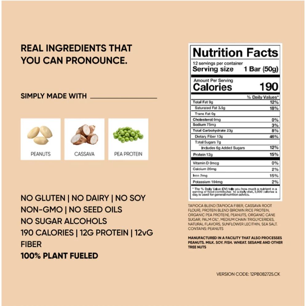 Barre protéinée végétalienne TRUBAR (1 barre)