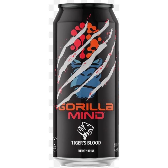 Gorilla Mind Energy Drink (1 can) — alternate angle