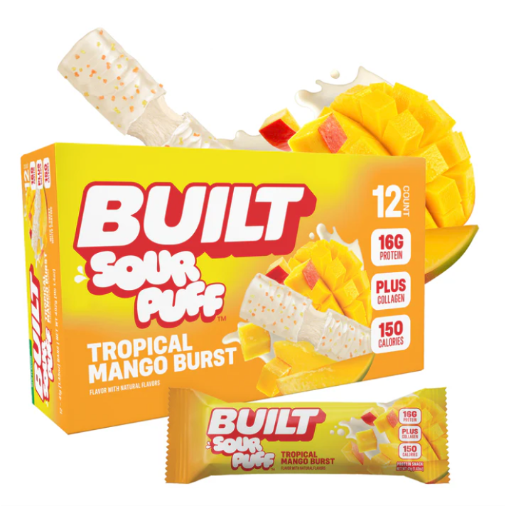 Built Protein Bars & Puffs (1 Box of 12) — alternate angle