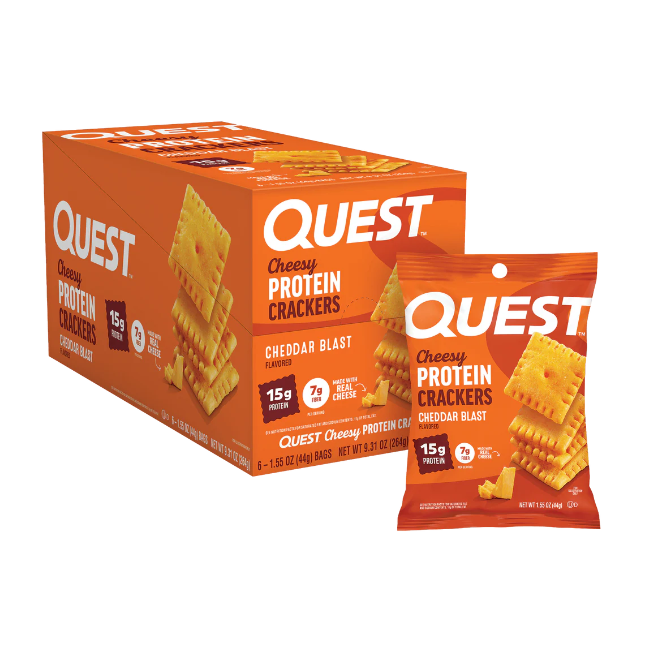 Quest Nutrition Cheese Crackers (Box of 4 Bags)