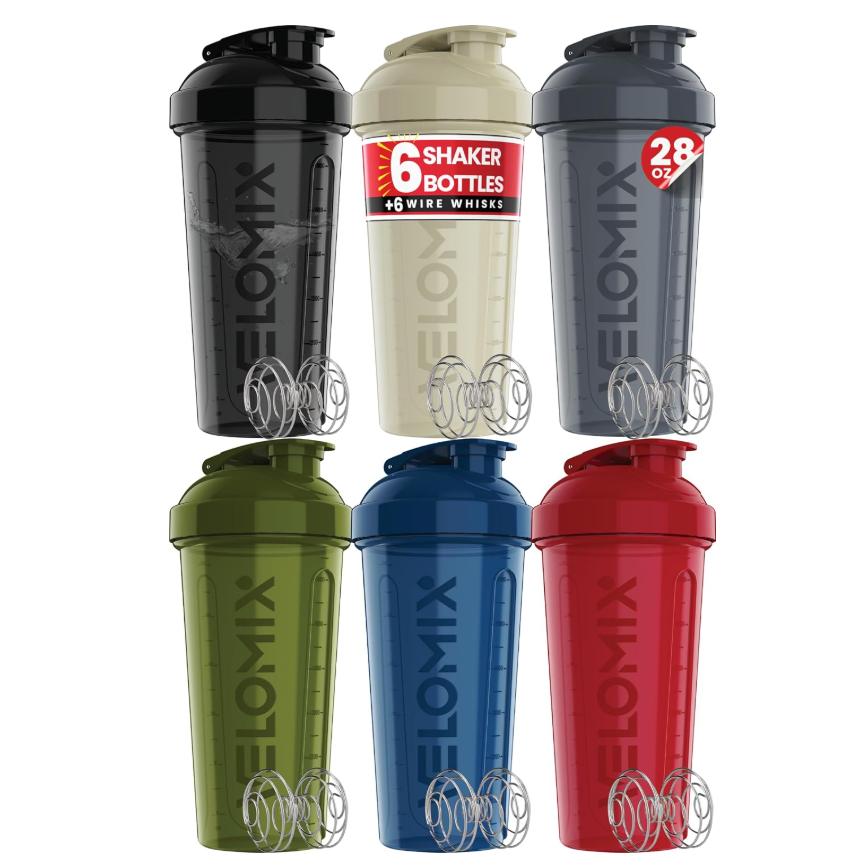 Velomix Shaker Bottle with Ball (1 bottle-28 oz) — gym shaker for protein shakes (view 7)