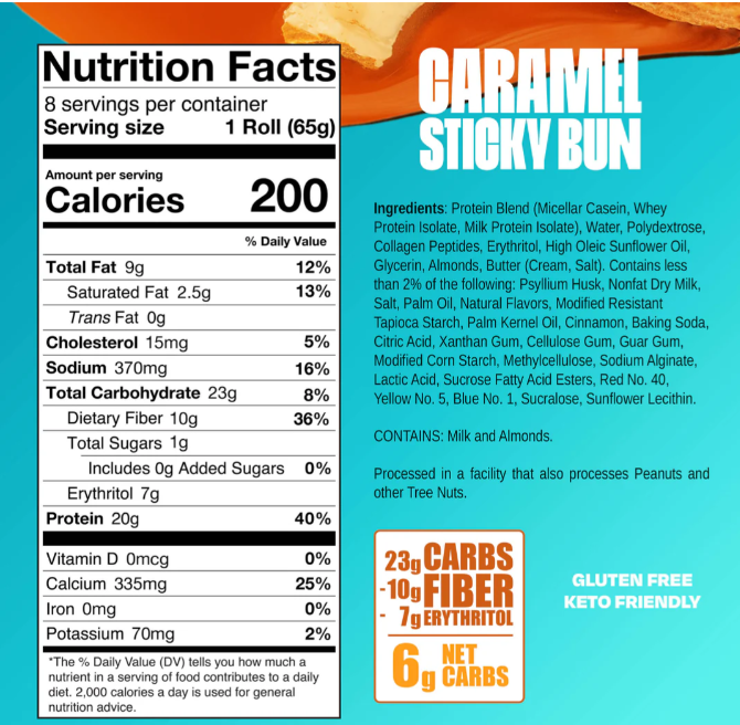 Legendary Foods Protein Sweet Roll (Box of 8)