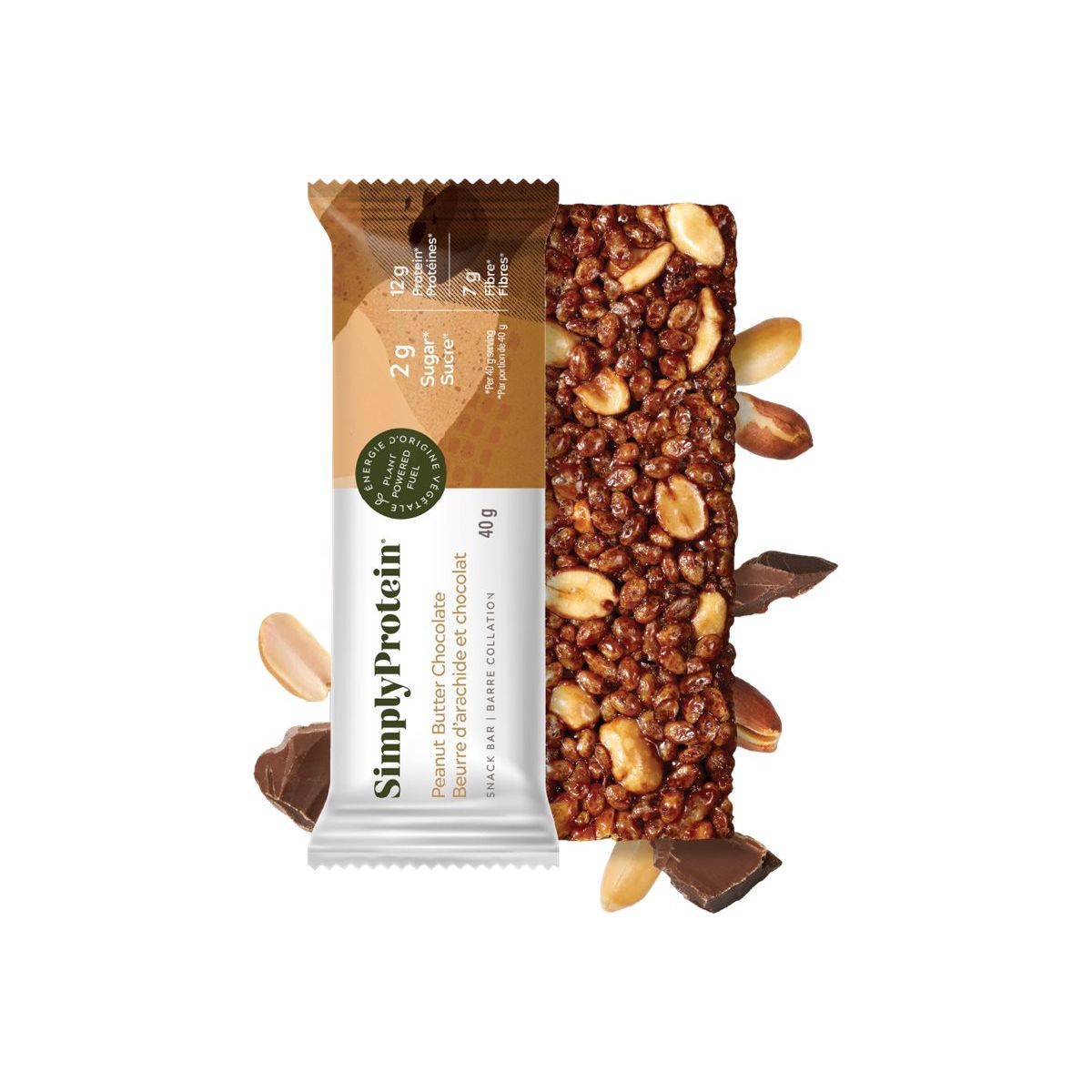 SimplyProtein Vegan Protein Bar (1 bar) - Top Nutrition and Fitness 