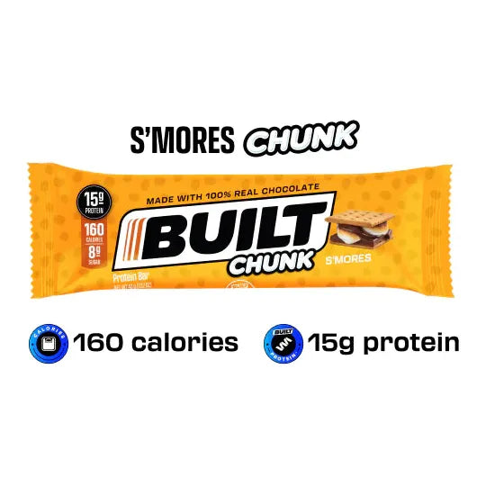 Built Protein Bar PUFFS (1 bar) Protein Snacks Vanilla Marshmallow,Strawberry Marshmallow,Coconut Marshmallow,Churro Marshmallow,Banana Cream Pie,Mint Marshmallow,White Chocolate Cheesecake,Lemon Dipped Chesecake,Ruby Chocolate,Brownie Batter NOW GLUTEN FREE,Mud Pie,Coconut Brownie Chunk Puff,S'mores,Cookie Dough Chunks,Pina Colada,Maple Donut,NEW White Chocolate Pumpkin Pie,Snickerdoodle Chunk,Mint Brownie,Cookies 'N Cream,Peanut Butter,White Chocolate Birthday Cake,Cappuccino,Frosted Sugar Cookie,S'mores 