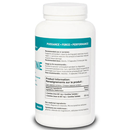 Tested Nutrition L-Carnitine Fat Metabolism & Per | Canada Tested Nutrition L-Carnitine Fat Metabolism & Per | Canada