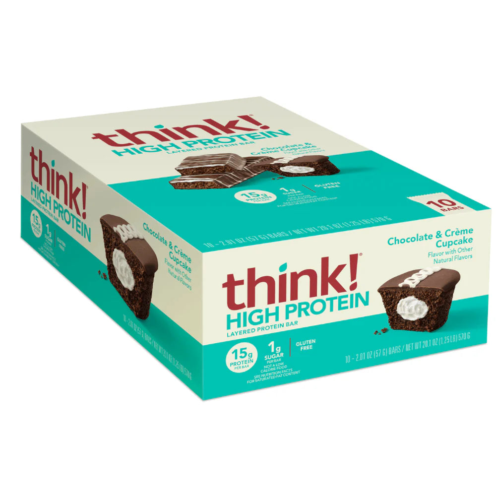 Think! High Protein Bar (Box of 10) - Top Nutrition and Fitness 