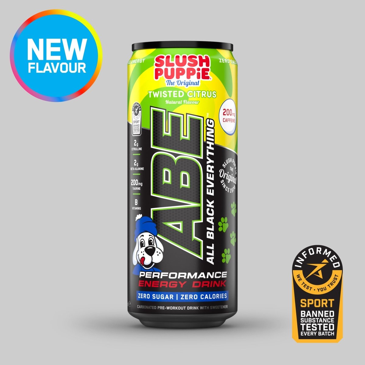 Applied Nutrition ABE Energy Drink (1 can) — Slush Puppie Twisted Citrus front