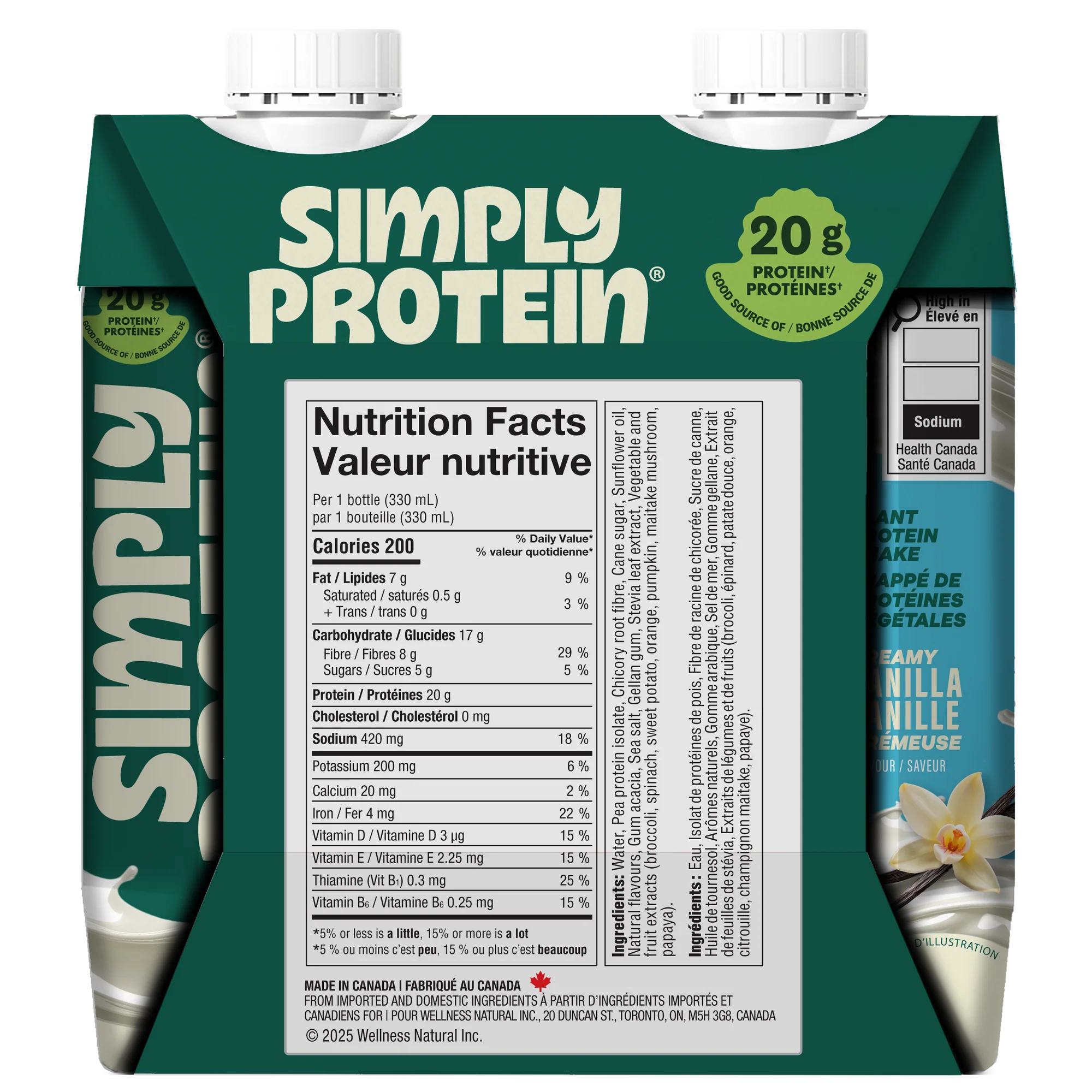 Shake protéiné végétal SimplyProtein+ (330 ml)