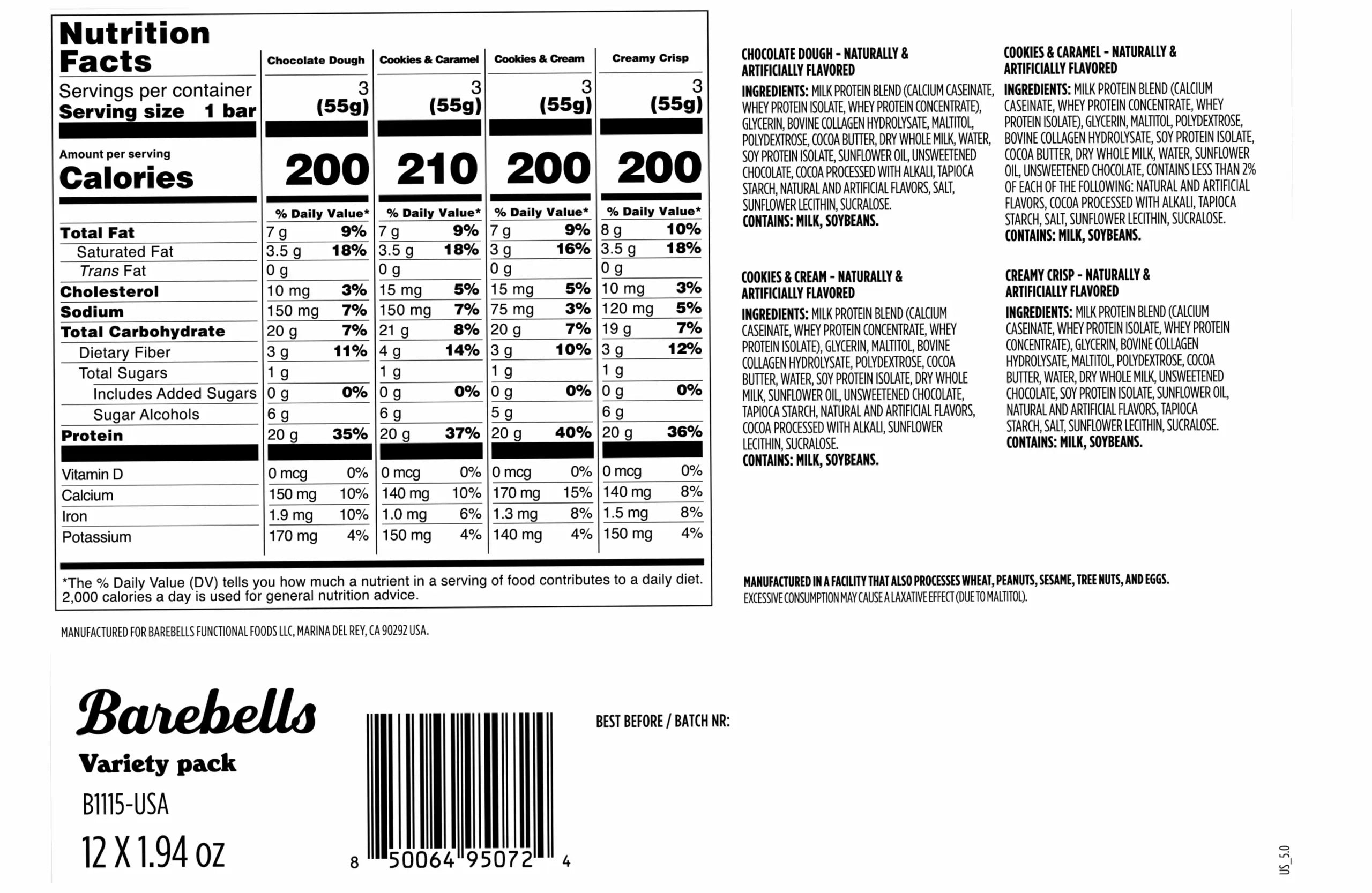 Barebells Protein Bar (1 bar)