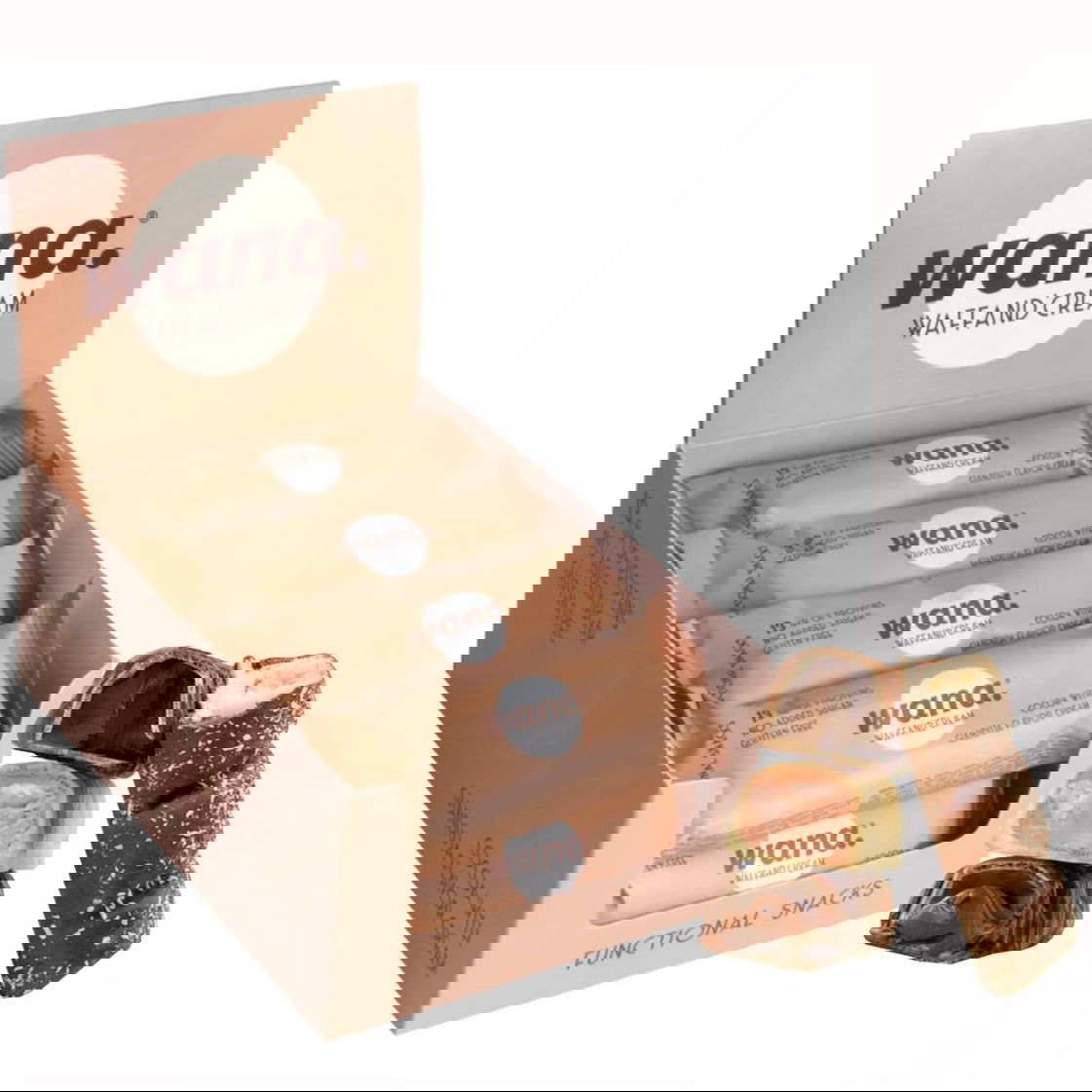 WANA Waffand'Cream "Kinder Bueno" Keto Protein Bars (1 Box of 12 Bars) 