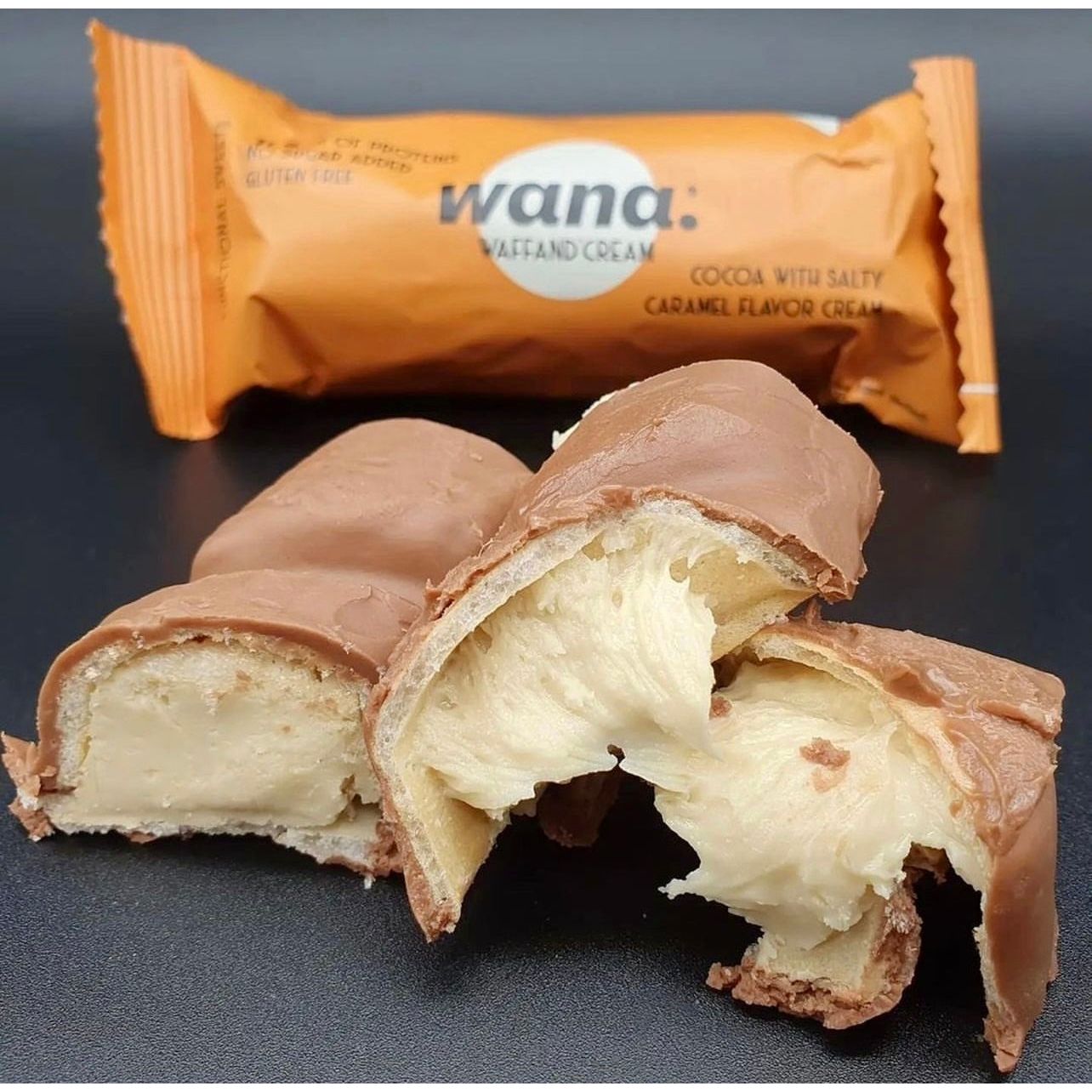 WANA Waffand'Cream "Kinder Bueno" Keto Protein Bars (1 Box of 12 Bars) 