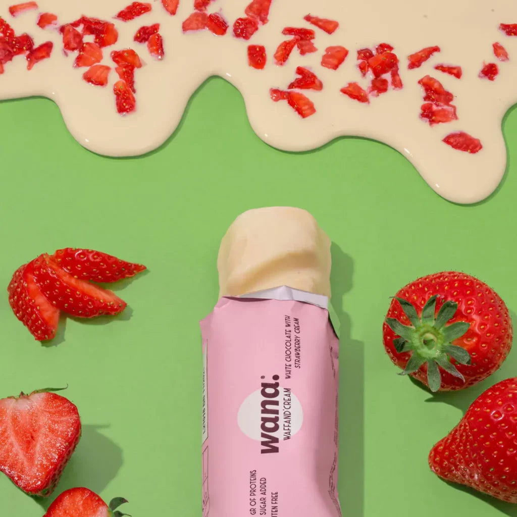 WANA Waffand'Cream "Kinder Bueno" Keto Protein Bars (1 Box of 12 Bars) 
