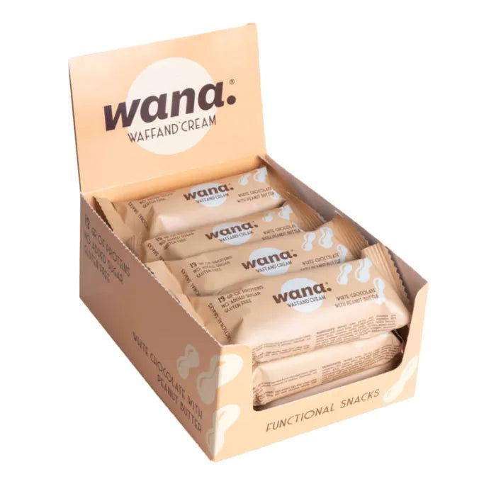 WANA Waffand'Cream "Kinder Bueno" Keto Protein Bars (1 Box of 12 Bars) 