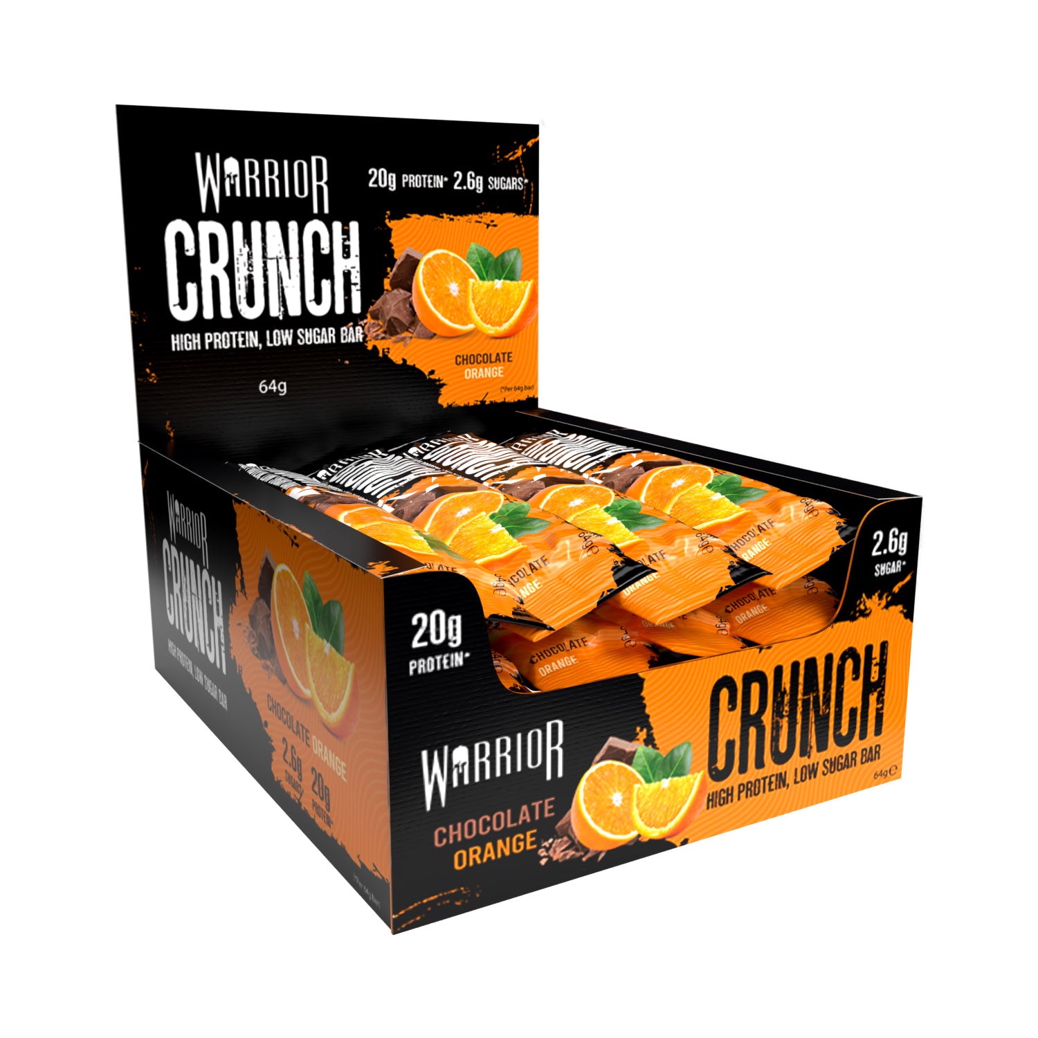 Warrior Crunch Low-Carb Protein Bars (Box of 12) - Top Nutrition and Fitness 