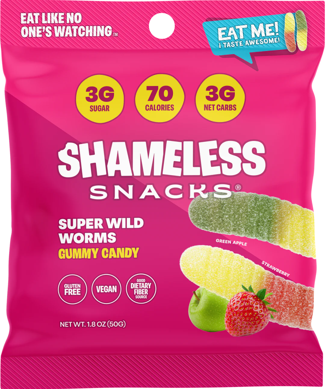 Shameless Snacks Low Sugar Vegan Gummy Candy (1 bag)