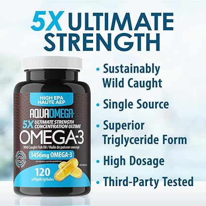 Aqua Omega-3 Fish Oil Chewables Lemon (120 Chewable Softgels)