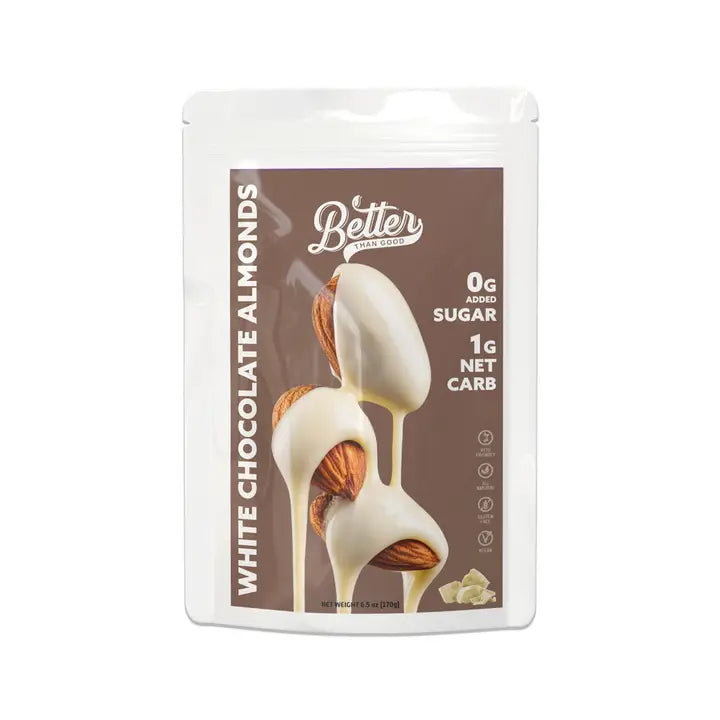 Better Than Good Keto White Chocolate Covered Almonds (6.5oz bag)