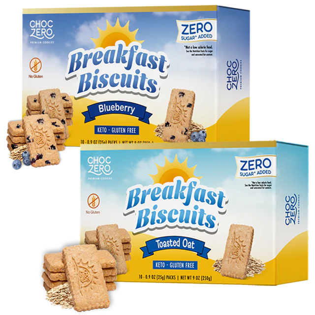 ChocZero GF Keto Breakfast Cookies (1 Box of 30 cookies)