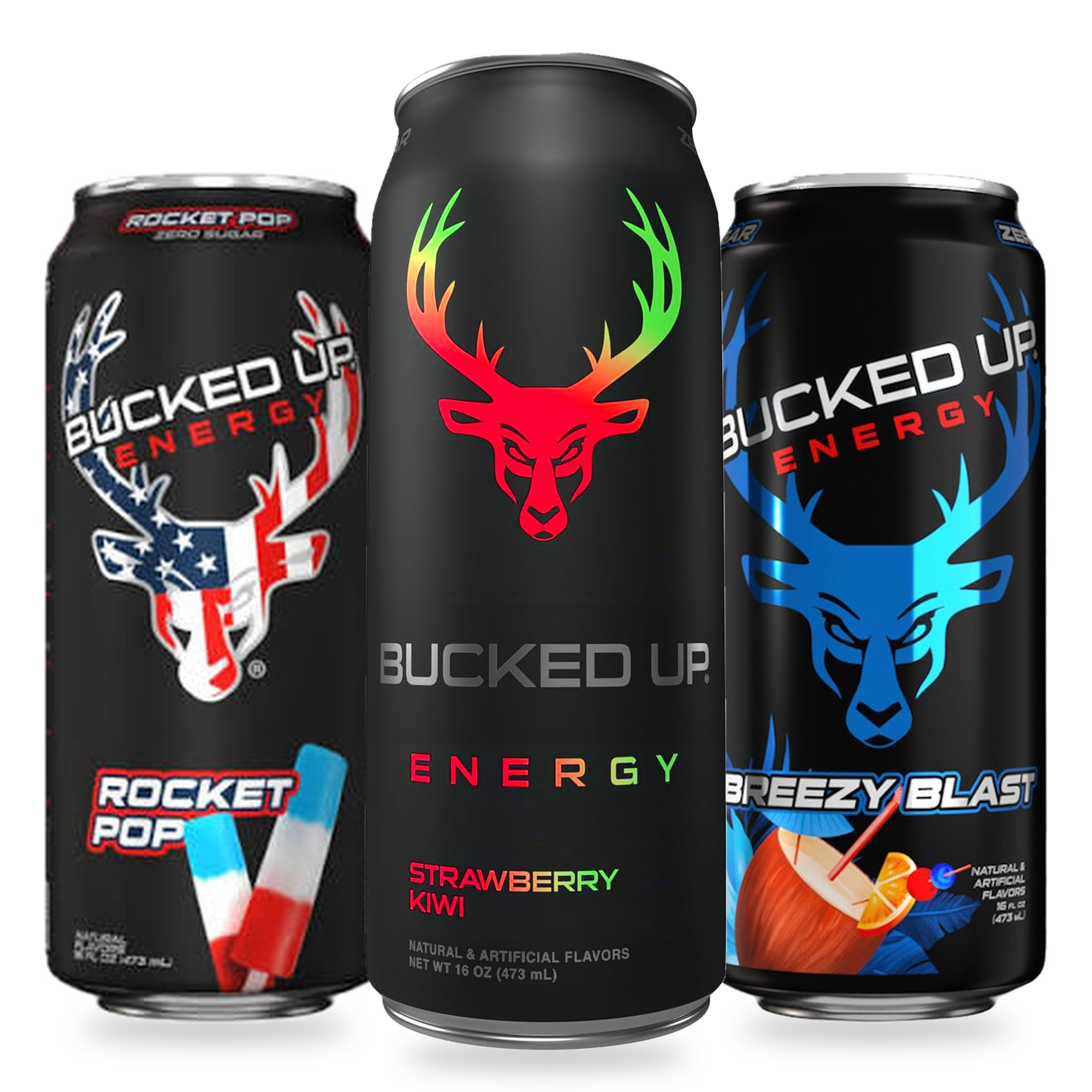 Bucked Up Energy Drink (1 can) — front of can — in Canada