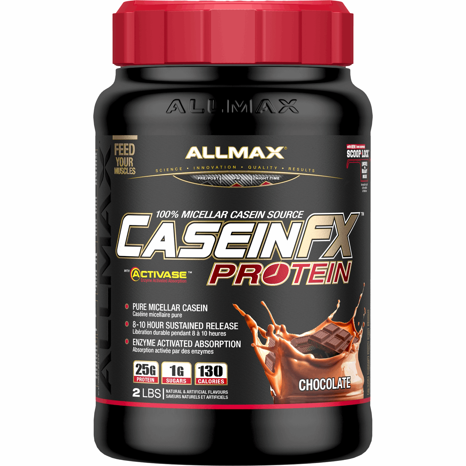 ALLMAX CaseinFX (2lbs) Casein Chocolate Allmax Nutrition allmax-caseinfx-2lbs
