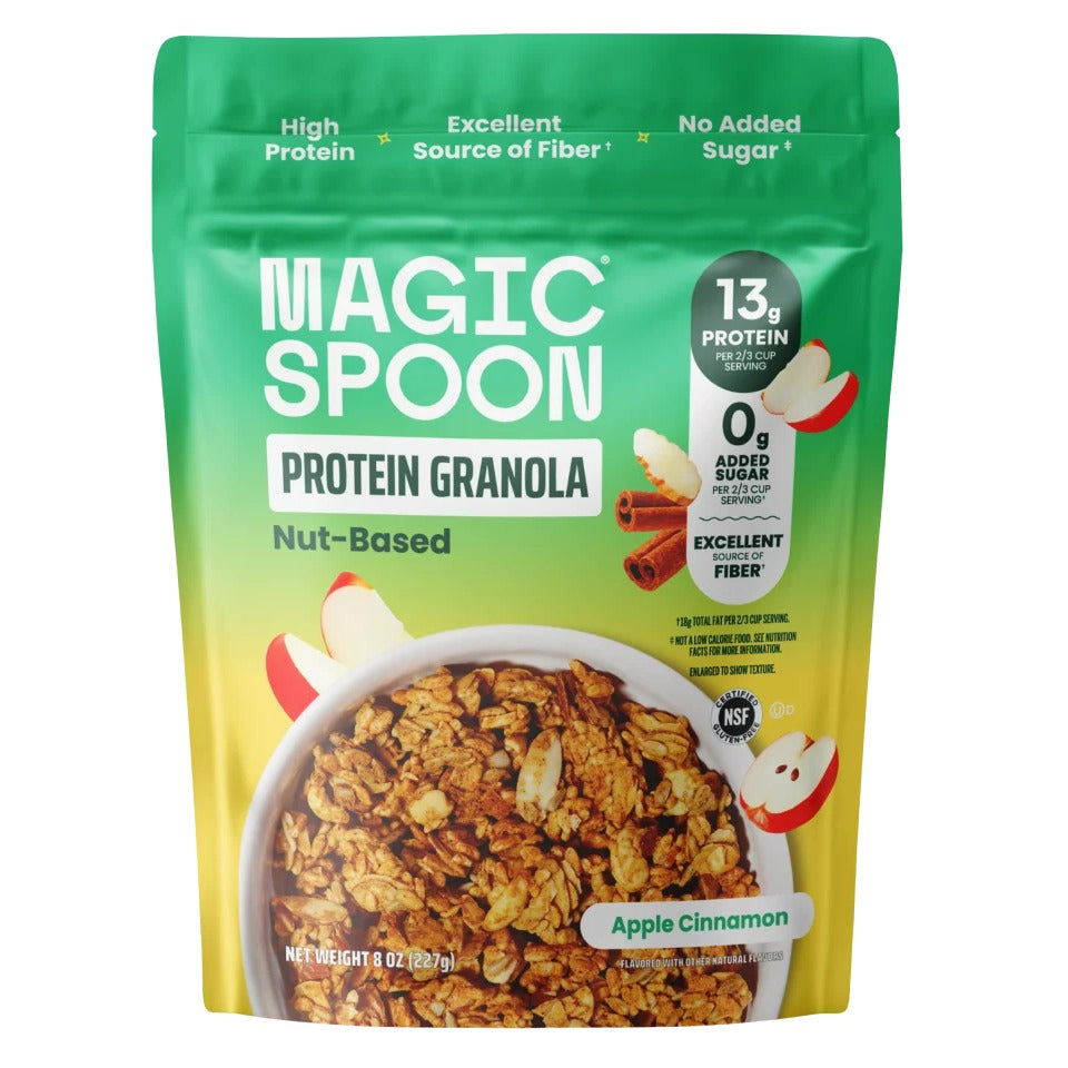 Magic Spoon Protein Granola Apple Cinnamon — grain-free keto clusters with 13g protein and 8g fiber