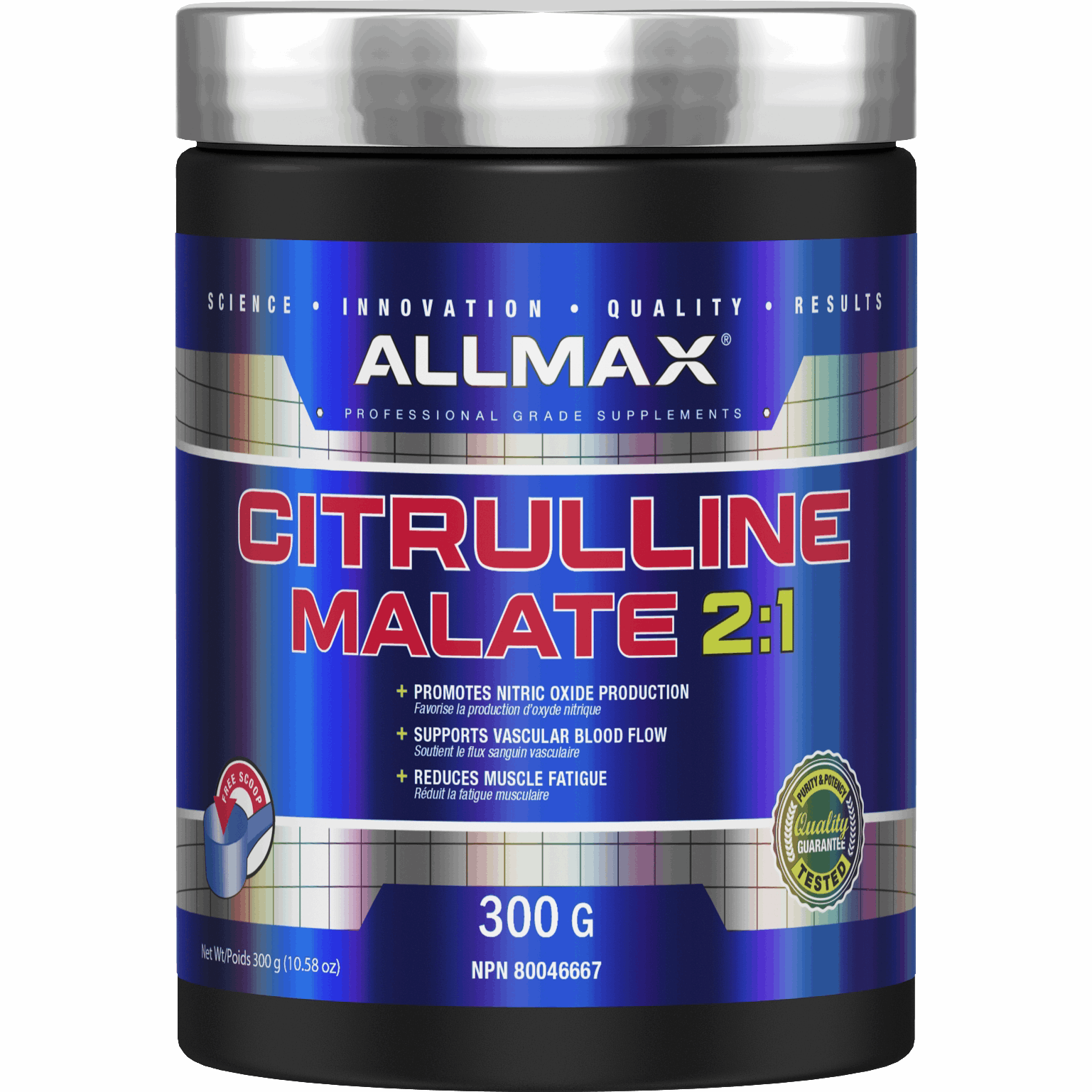 ALLMAX Citrulline Malate (150 servings / 300g) Pre-workout Allmax Nutrition