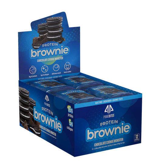 AP Prime Bites Protein Brownie (1 box of 12) copy-of-ap-primebites-protein-brownie-1-box-of-12 Protein Snacks Chocolate Cookie Monster Alpha Prime