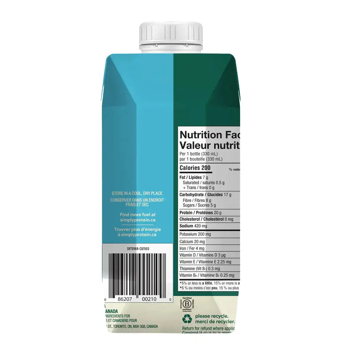 Shake protéiné végétal SimplyProtein+ (330 ml)