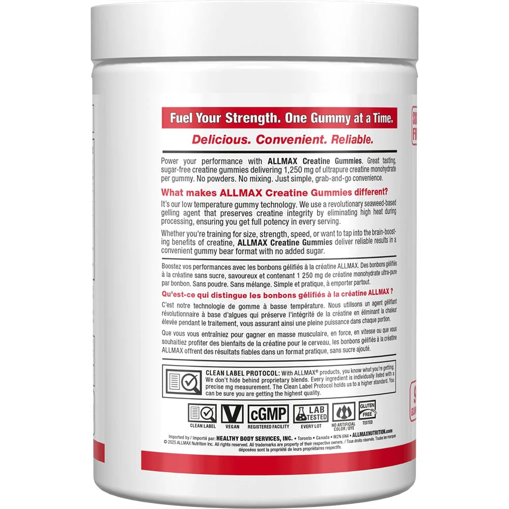 Allmax Creatine Gummies (90 Gummies)